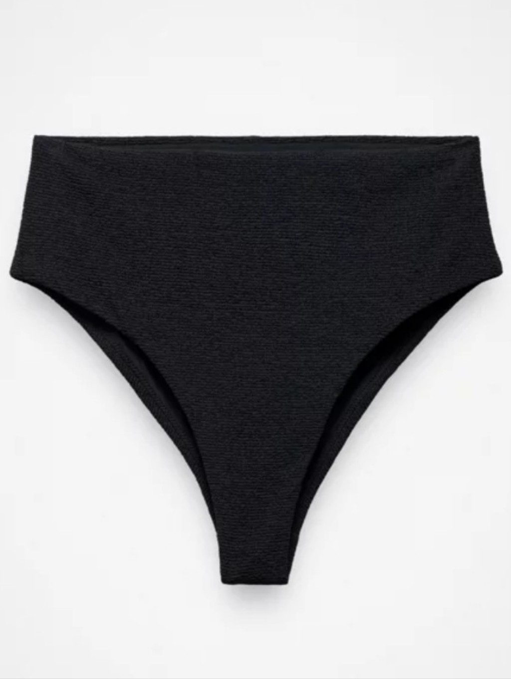 Nwt Prana Lahari Scrunch High Rise High Cut Bikini Bottom Swim Black Xs